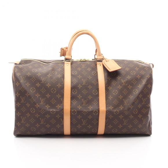LOUIS VUITTON Brown Monogram Leather Boston Bag - Picture 1 of 12
